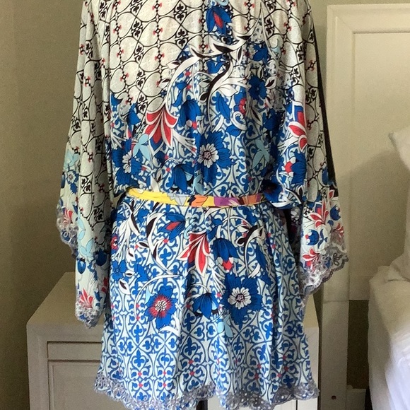 JOHNNY WAS jacket or kimono   beautiful pattern mixing - Picture 6 of 9